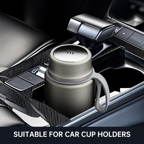 Titanium kettle fits in car cup holder