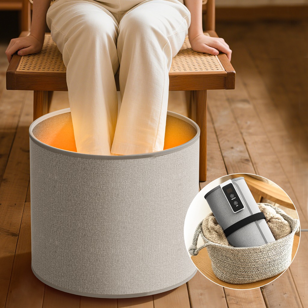 Waterless foot therapy home spa experience